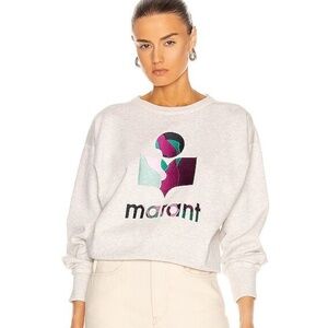 Isabel Marant Etoile Mobyli Sweatshirt in Ecru Size 38